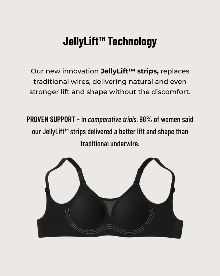 Mesh Detail Full Wireless Lift &amp; Support Bra