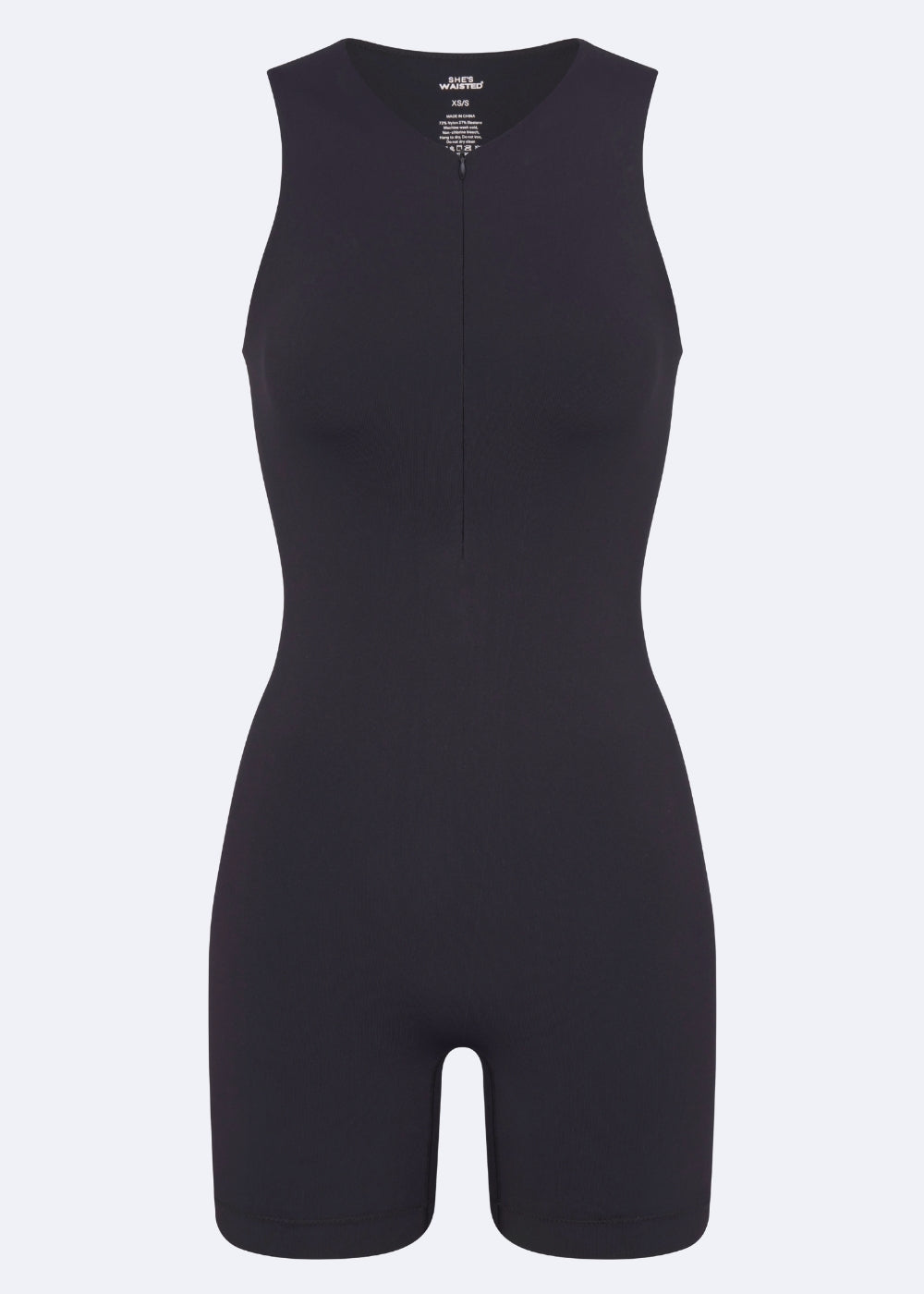 SnatchedKnit Zip Romper