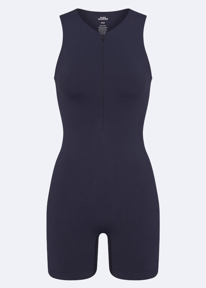 SnatchedKnit Zip Romper
