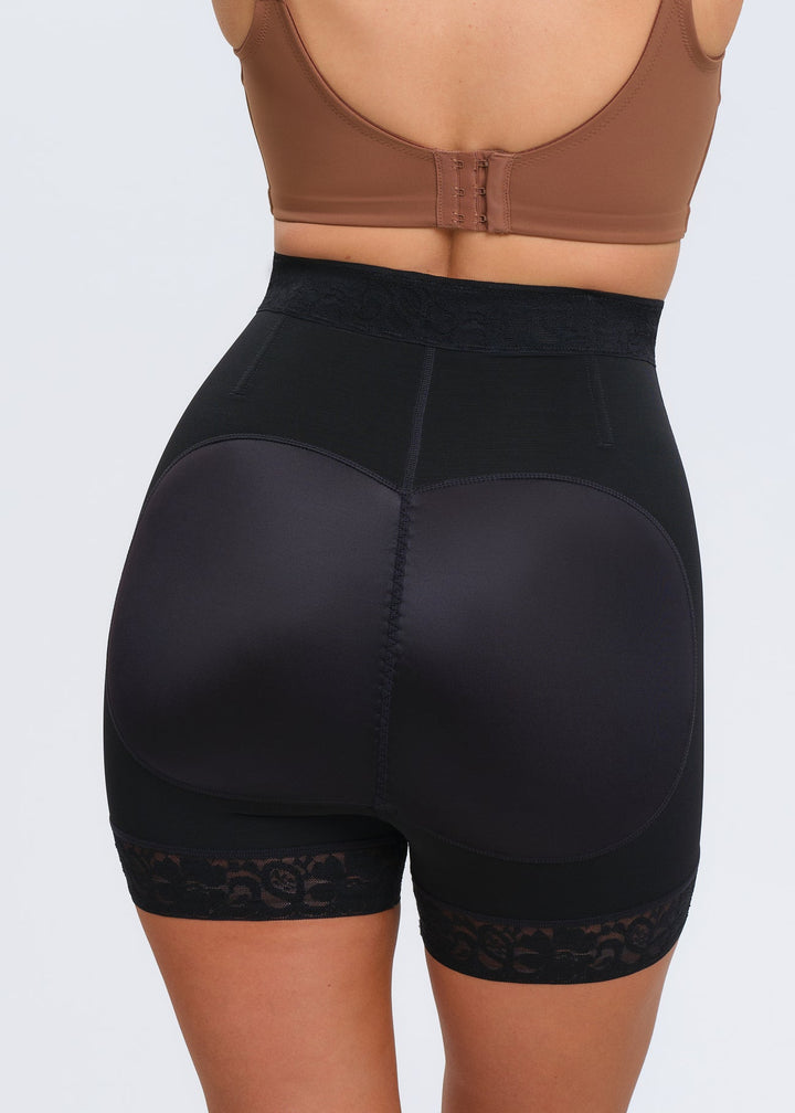 BootyBoosting Mid-Waist Zip Shorts