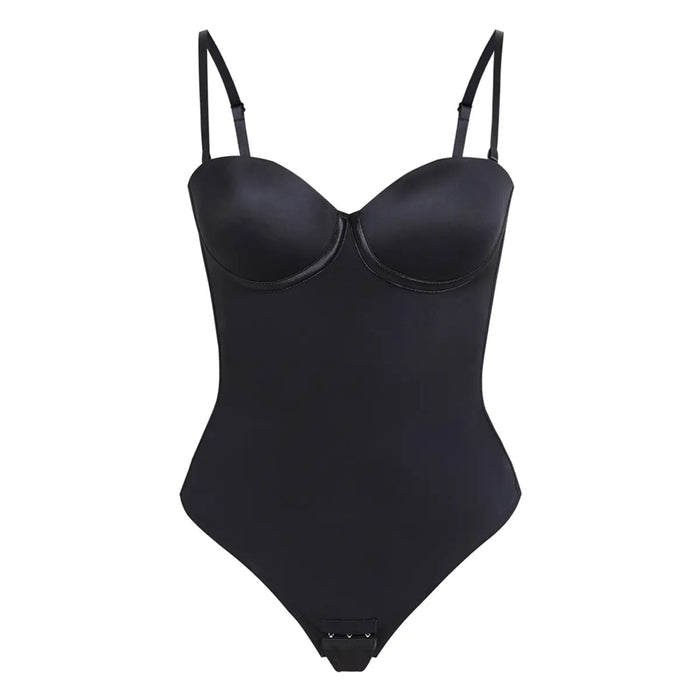 Women's Seamless Lace-Up Back Shapewear Bodysuit
