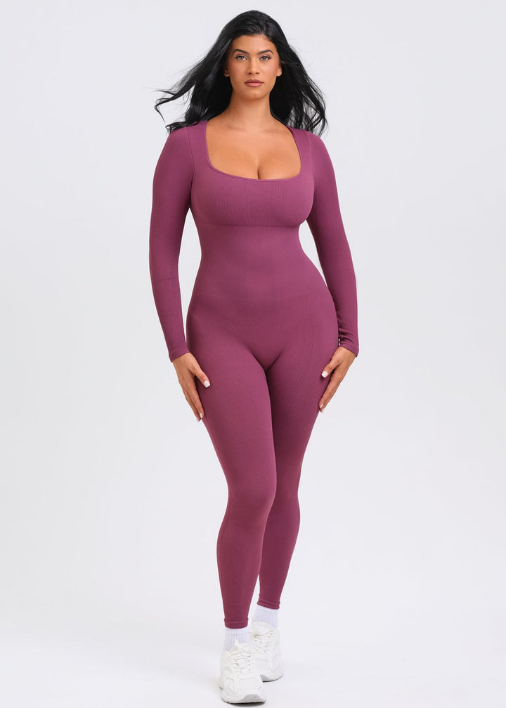 SnatchedKnit Longsleeve Jumpsuit