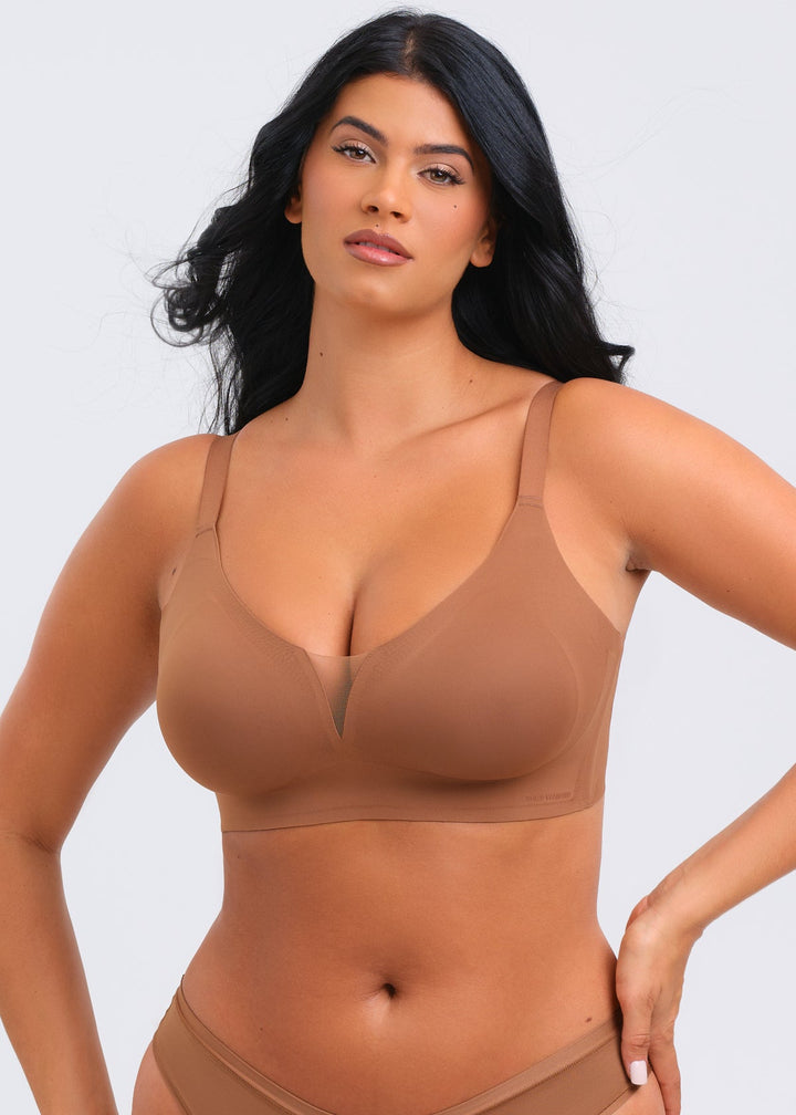 MagicEraser V-Mesh Plunge Bra
