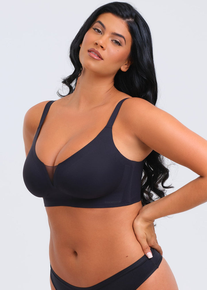 MagicEraser V-Mesh Plunge Bra