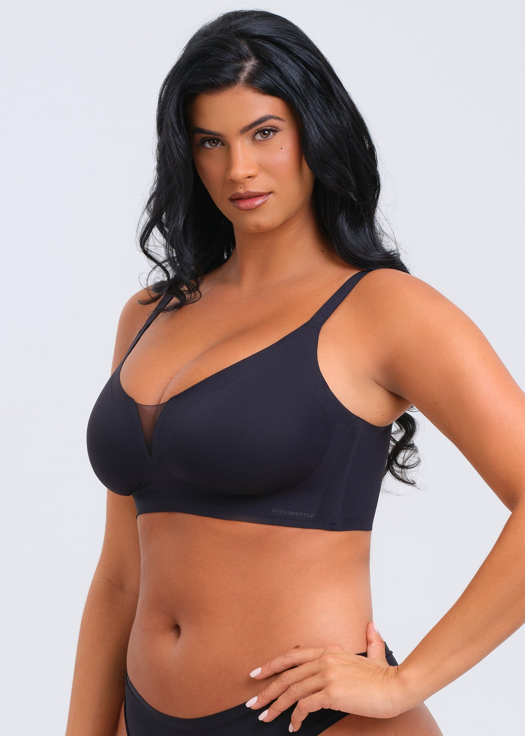 MagicEraser V-Mesh Plunge Bra