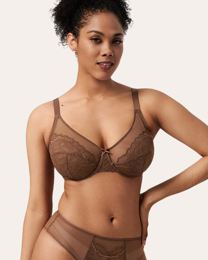 Coffee Breast Minimizer Bra - Enchant