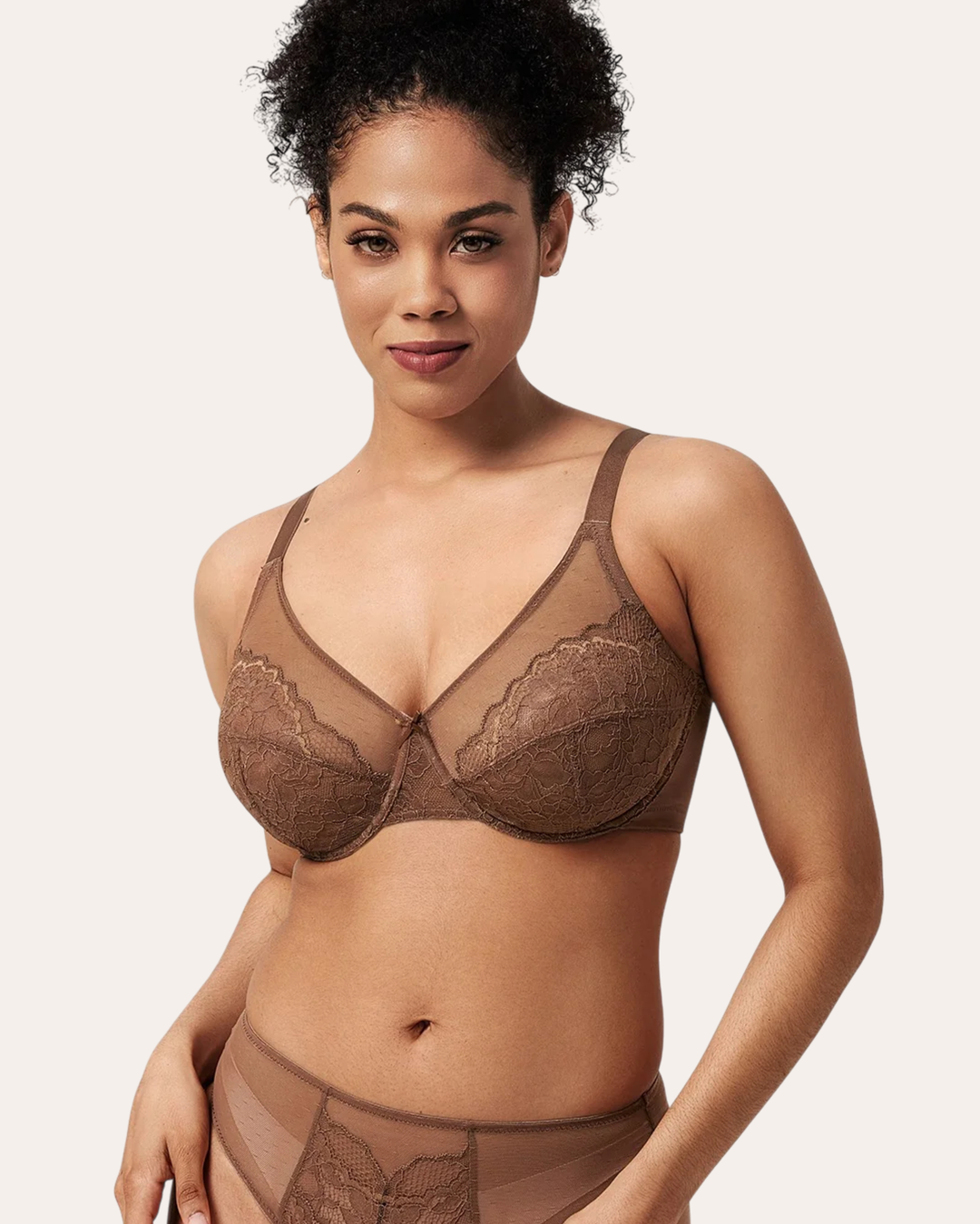 Coffee Breast Minimizer Bra - Enchant