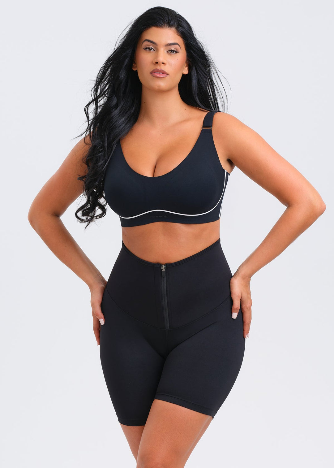 SaunaSculpt Zip Workout Shorts