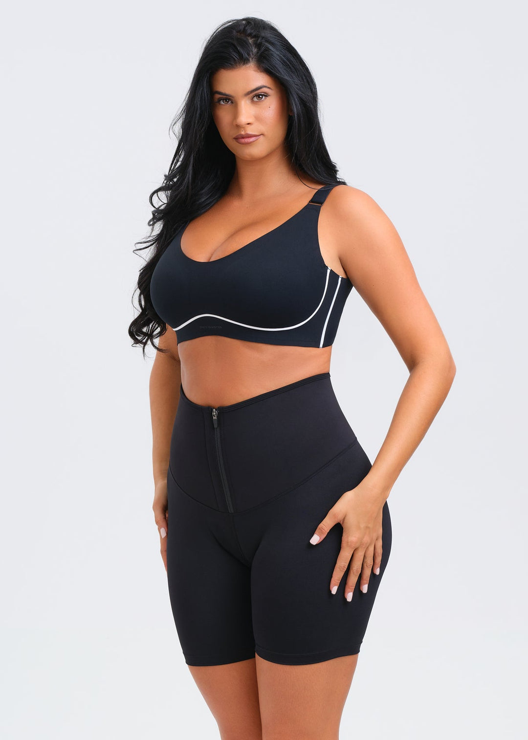SaunaSculpt Zip Workout Shorts