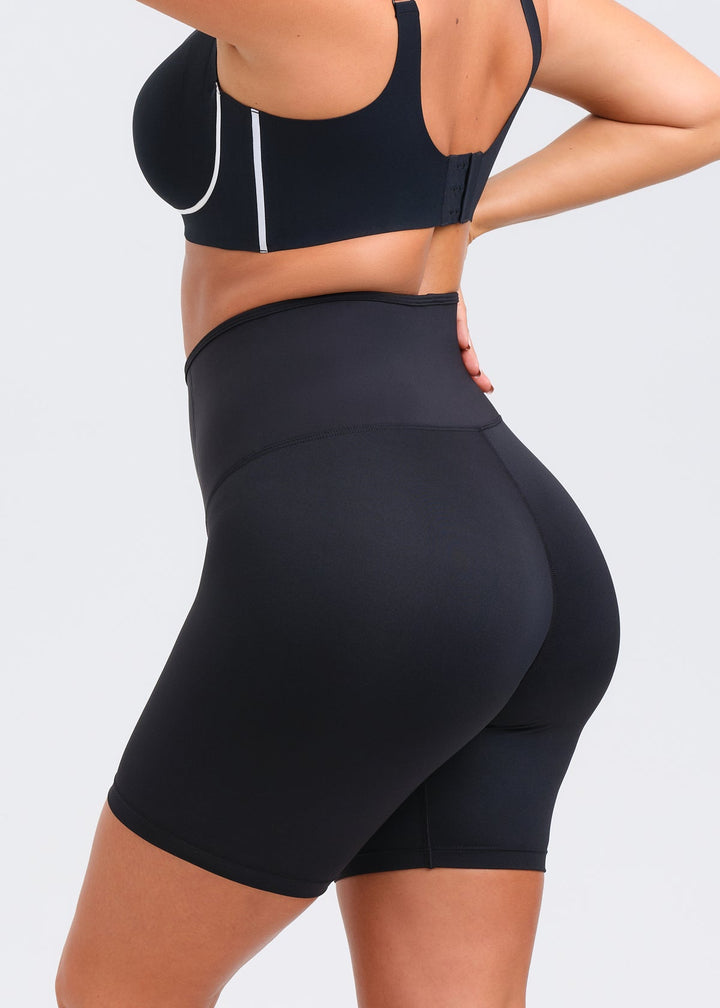 SaunaSculpt Zip Workout Shorts