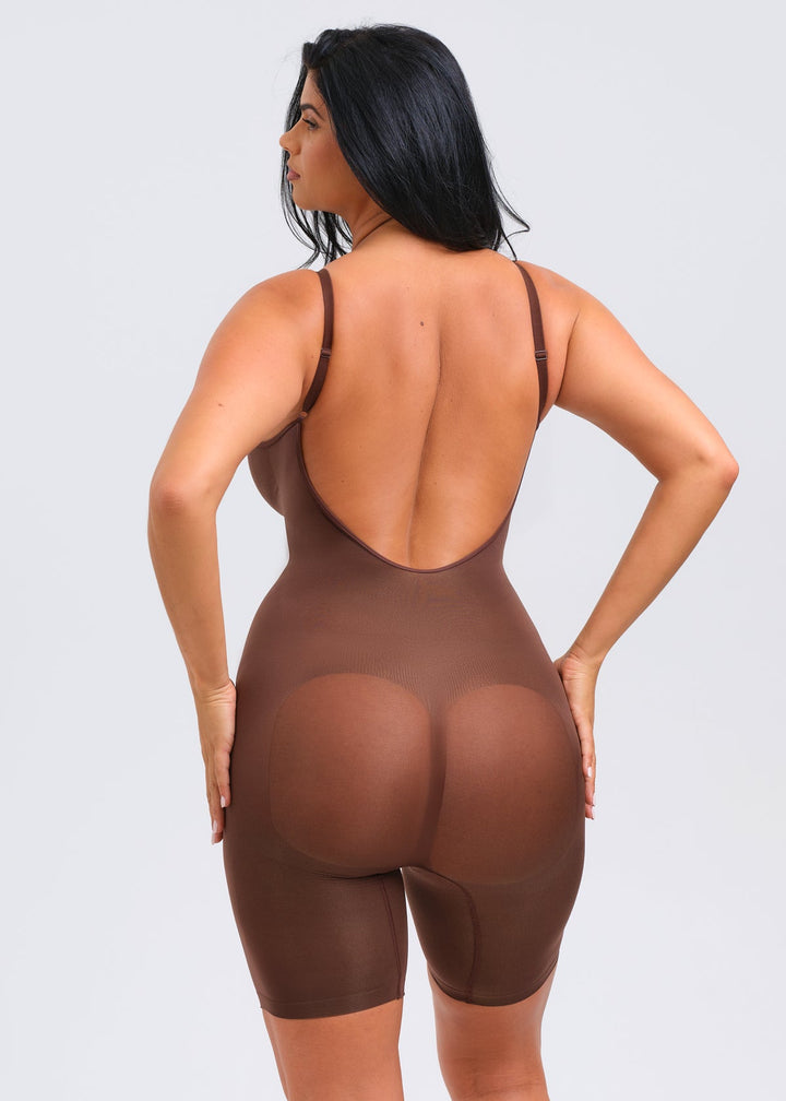 SmoothingSeamless Open-Back Bodysuit