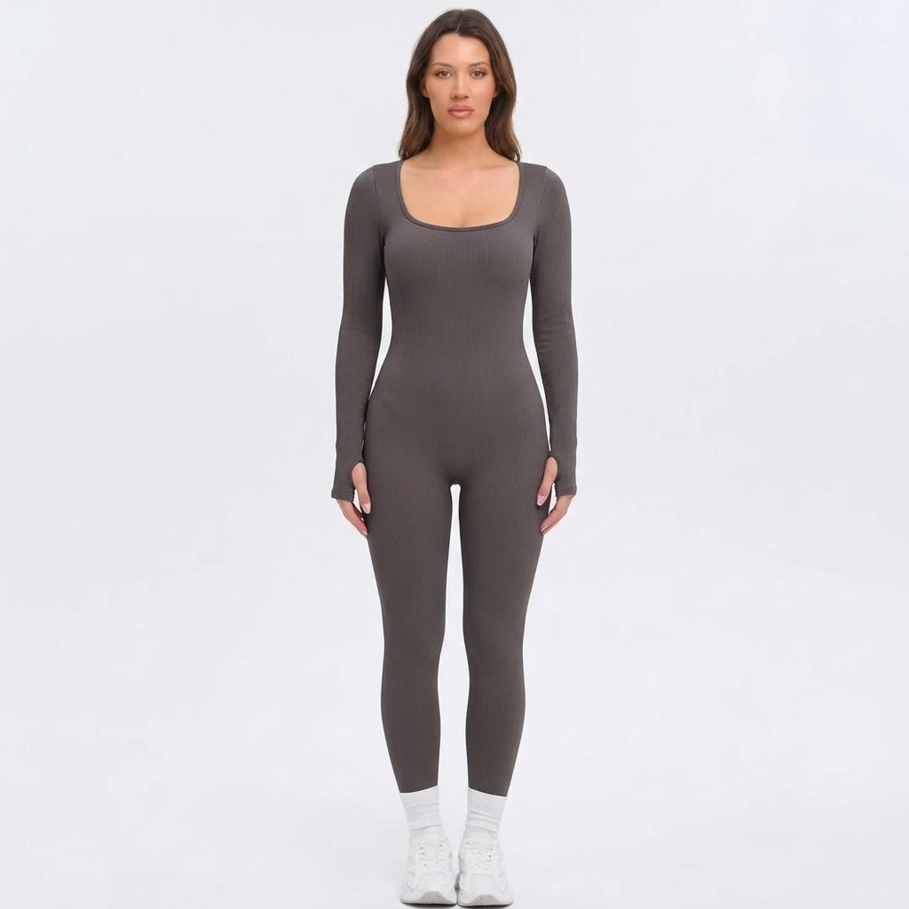 SnatchedKnit Longsleeve Jumpsuit