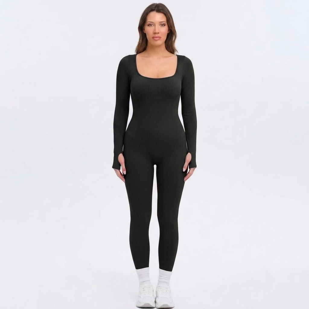 SnatchedKnit Longsleeve Jumpsuit