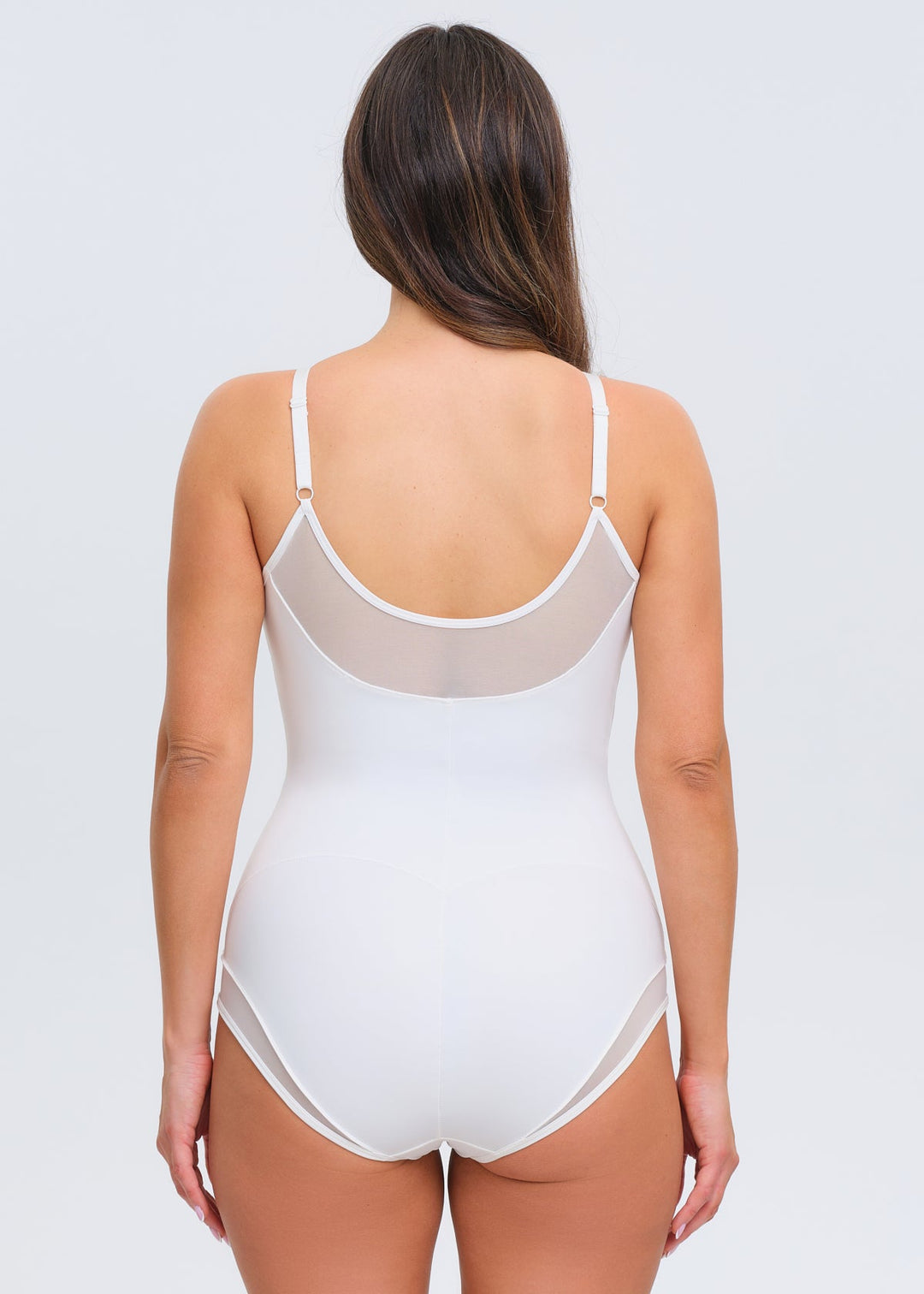 SculptingBodysuit V-Neck Mesh Brief