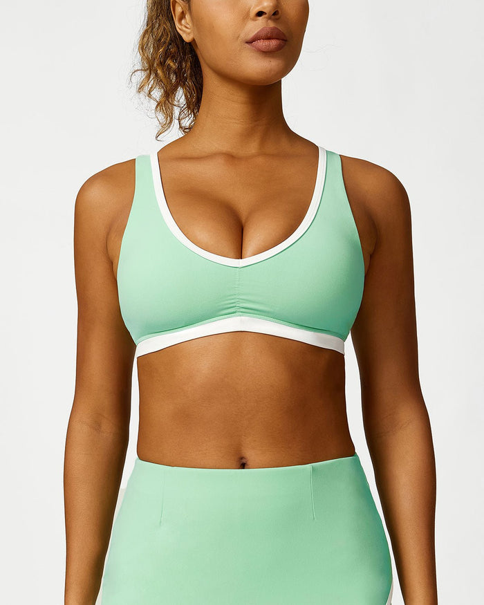 Women's Criss-Cross Sports Bra with Breathable Design
