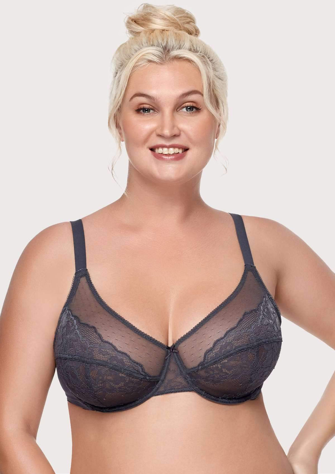 Gray Breast Minimizer Bra
