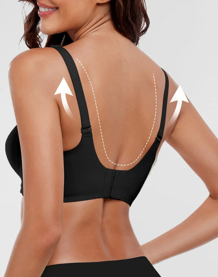 Scalloped Deep V Smooth Lift Bra